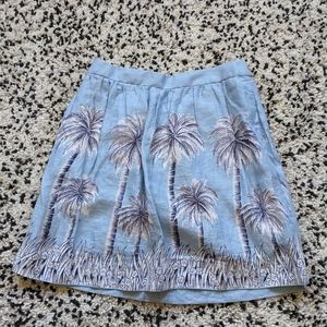J. Crew Palm tree Skirt